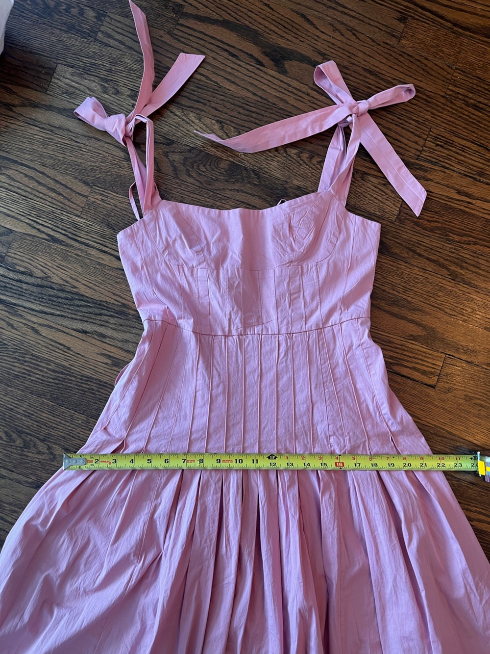 Free People Pink Tie-Shoulder Midi Dress - Picture 9 of 13